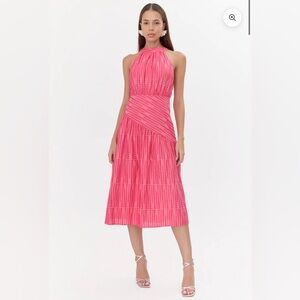 Adelyn Rae Pink Halter Dress